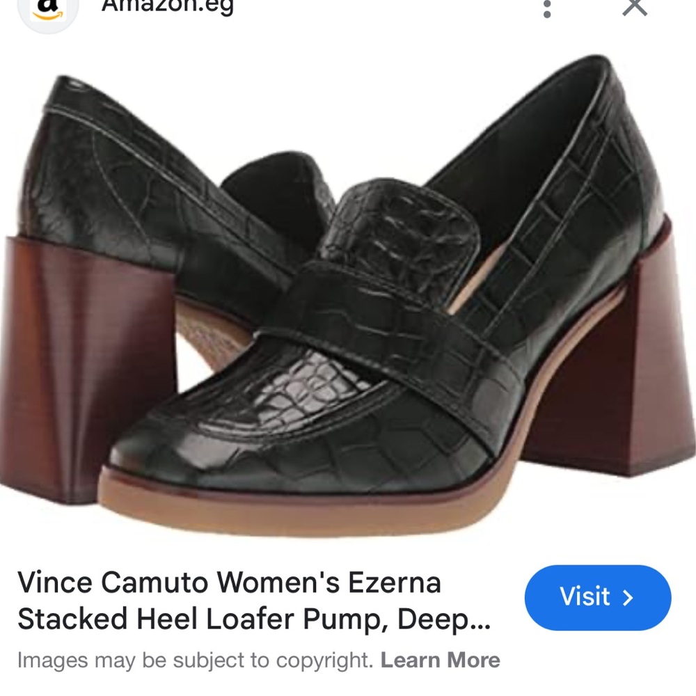 Vince Camuto Women's Ezerna Black Loafer Pumps